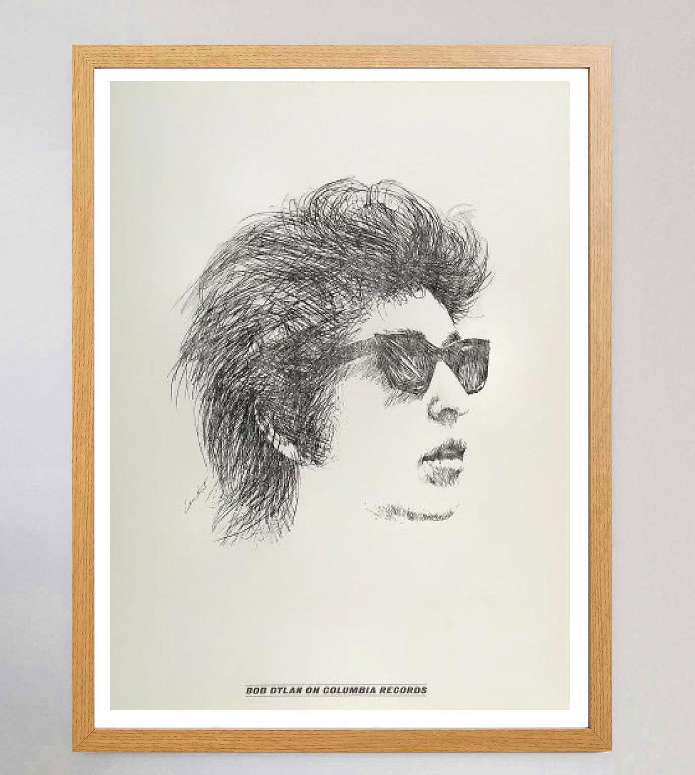 1966 Bob Dylan - En Columbia Records Póster Vintage Original Estadounidense en venta