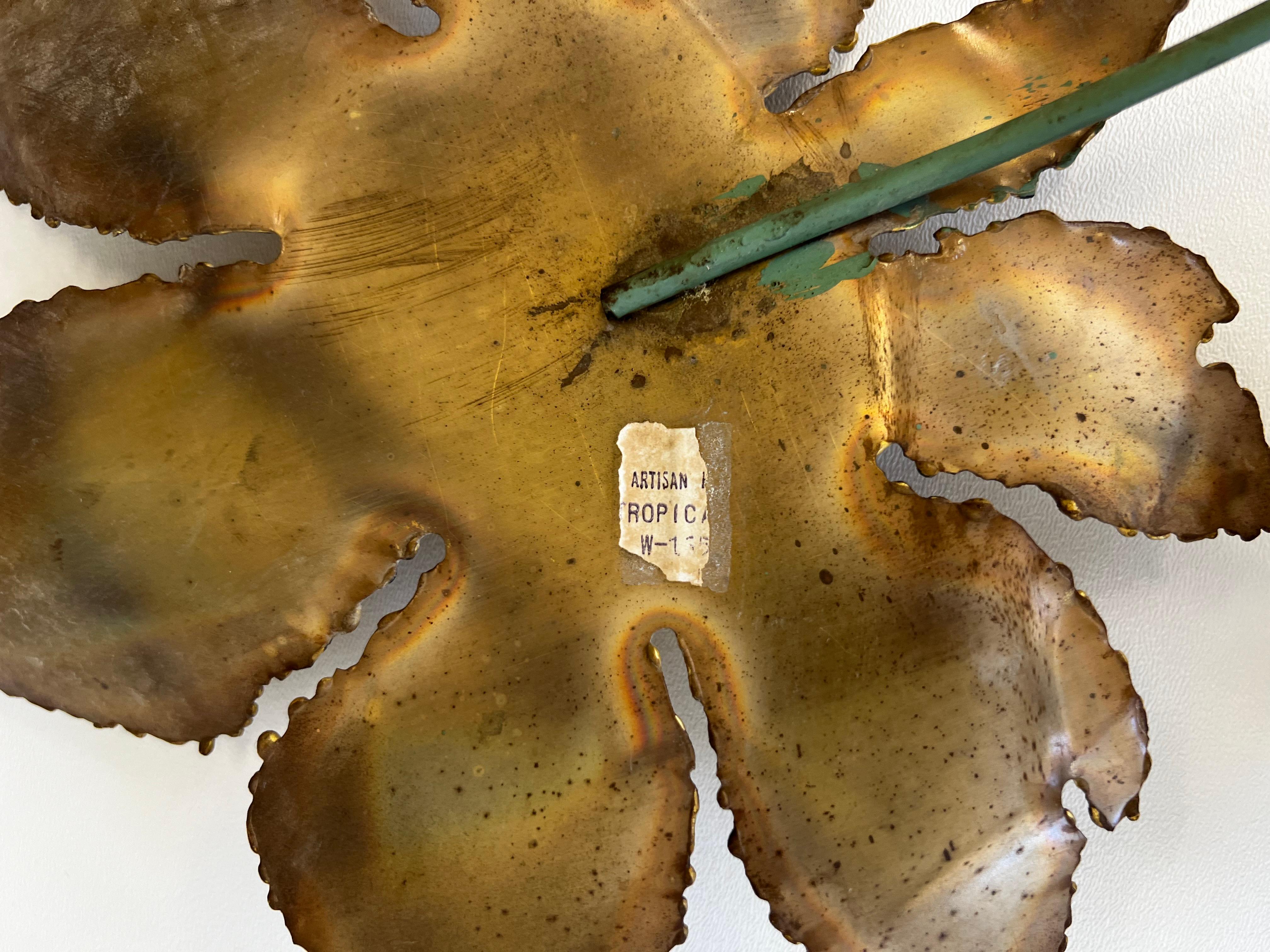 Hand-Crafted 1966 Brass Wall Sculpture by Curtis Jere for Artisian House For Sale