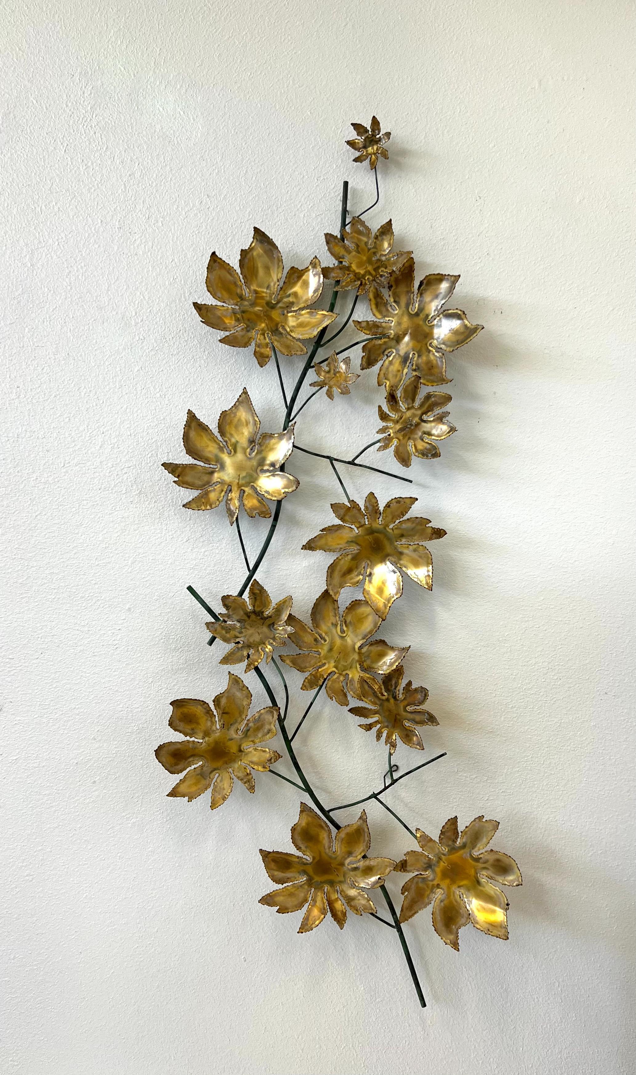 1966 Brass Wall Sculpture by Curtis Jere for Artisian House For Sale 1
