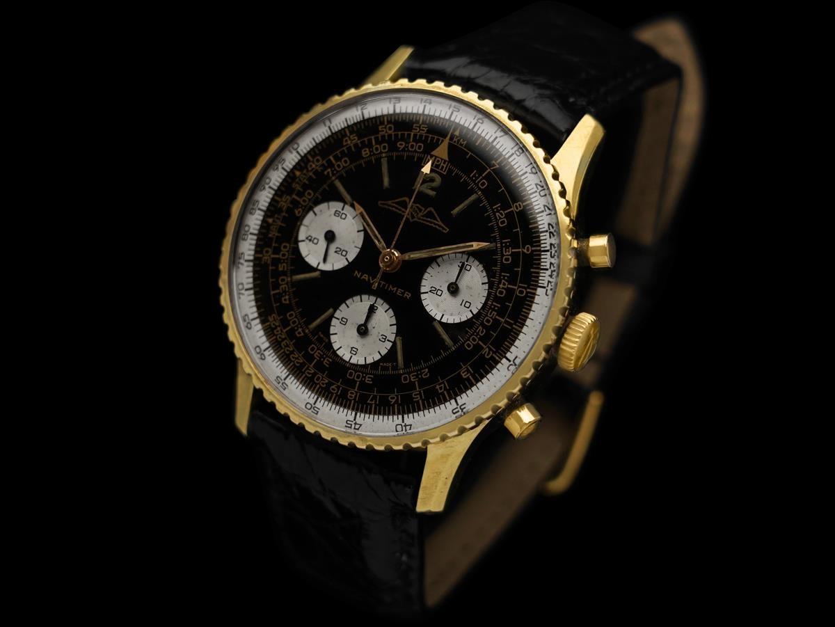 1966 Breitling Navitimer Vintage Aviator's AOPA Chronograph Uhr im Zustand „Gut“ im Angebot in Suwanee, GA