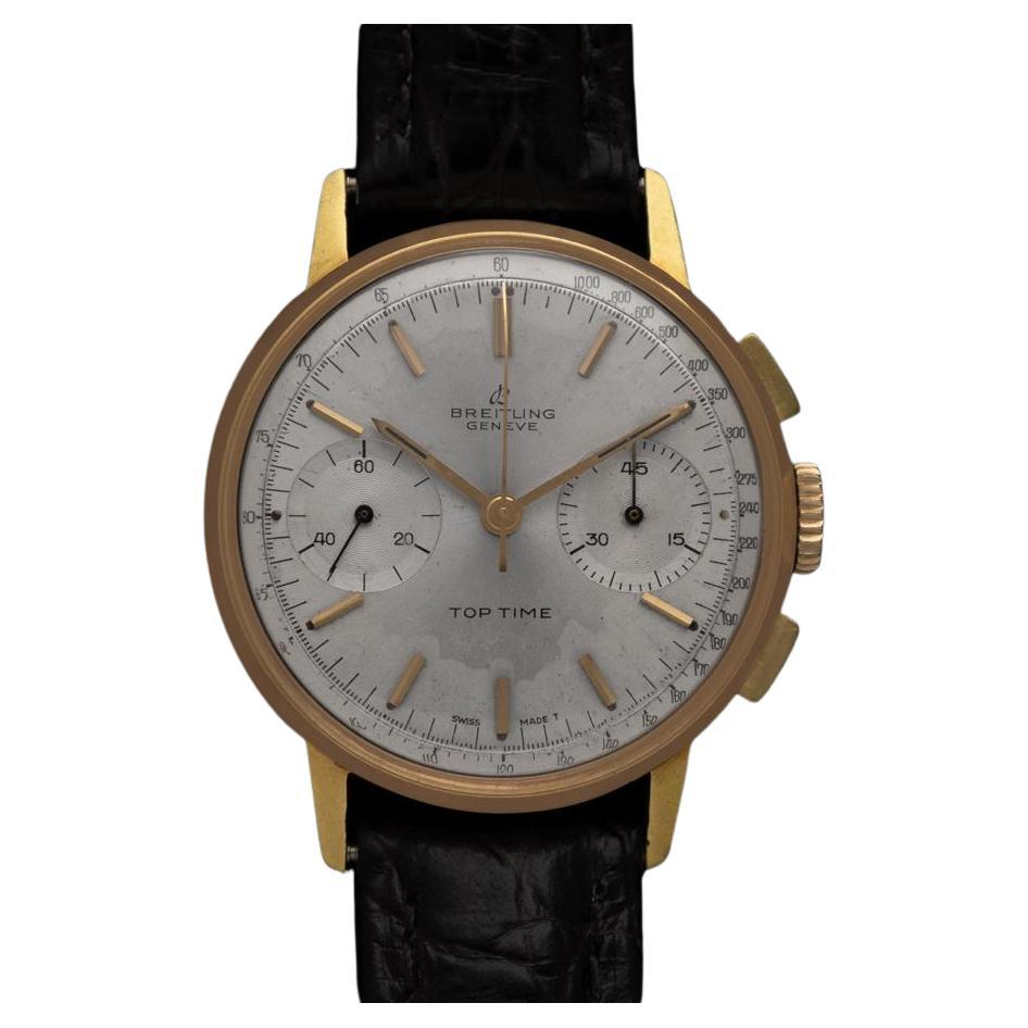 1966 Breitling Top Time Vintage Ref. 2003 Mens Chronograph Watch - Gold Plated