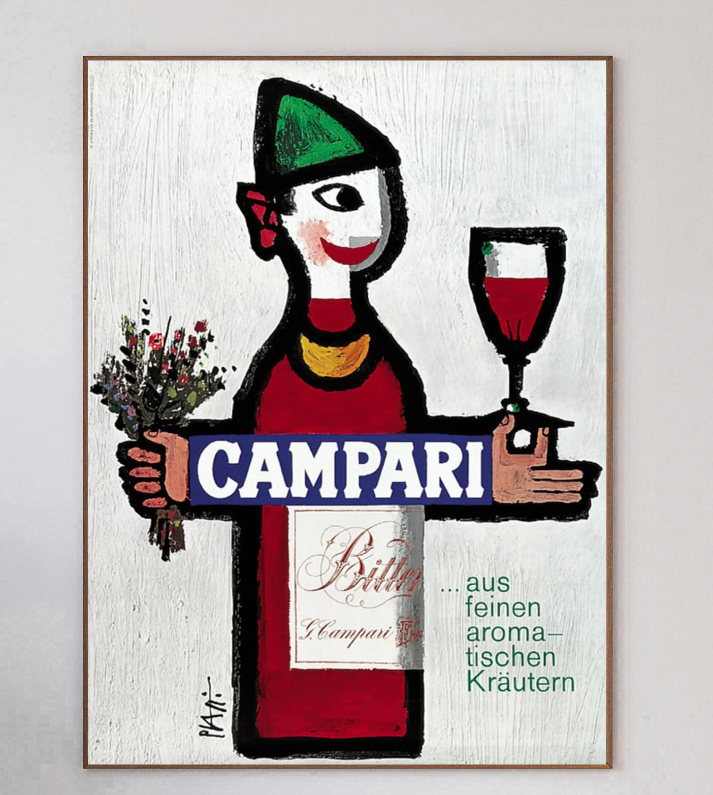 Iconic Italian liqueur brand Campari collaborated with many artists throughout the 20th century, creating wonderful and timeless artworks. Campari was formed in 1860 by Gaspare Campari and the aperitif is as popular today as ever. His son, Davide