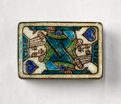 1966 Chaney for Johann of California "Kaleidoscope" Ceramic King of Hearts Box