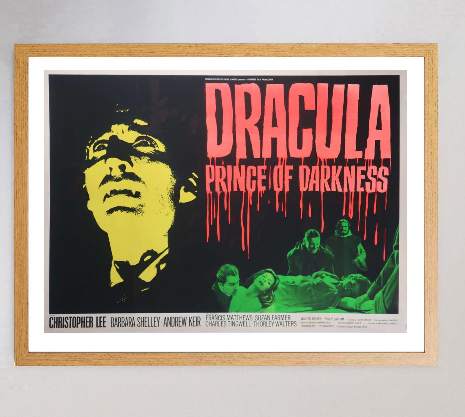 British 1966 Dracula Prince of Darkness Original Vintage Poster For Sale