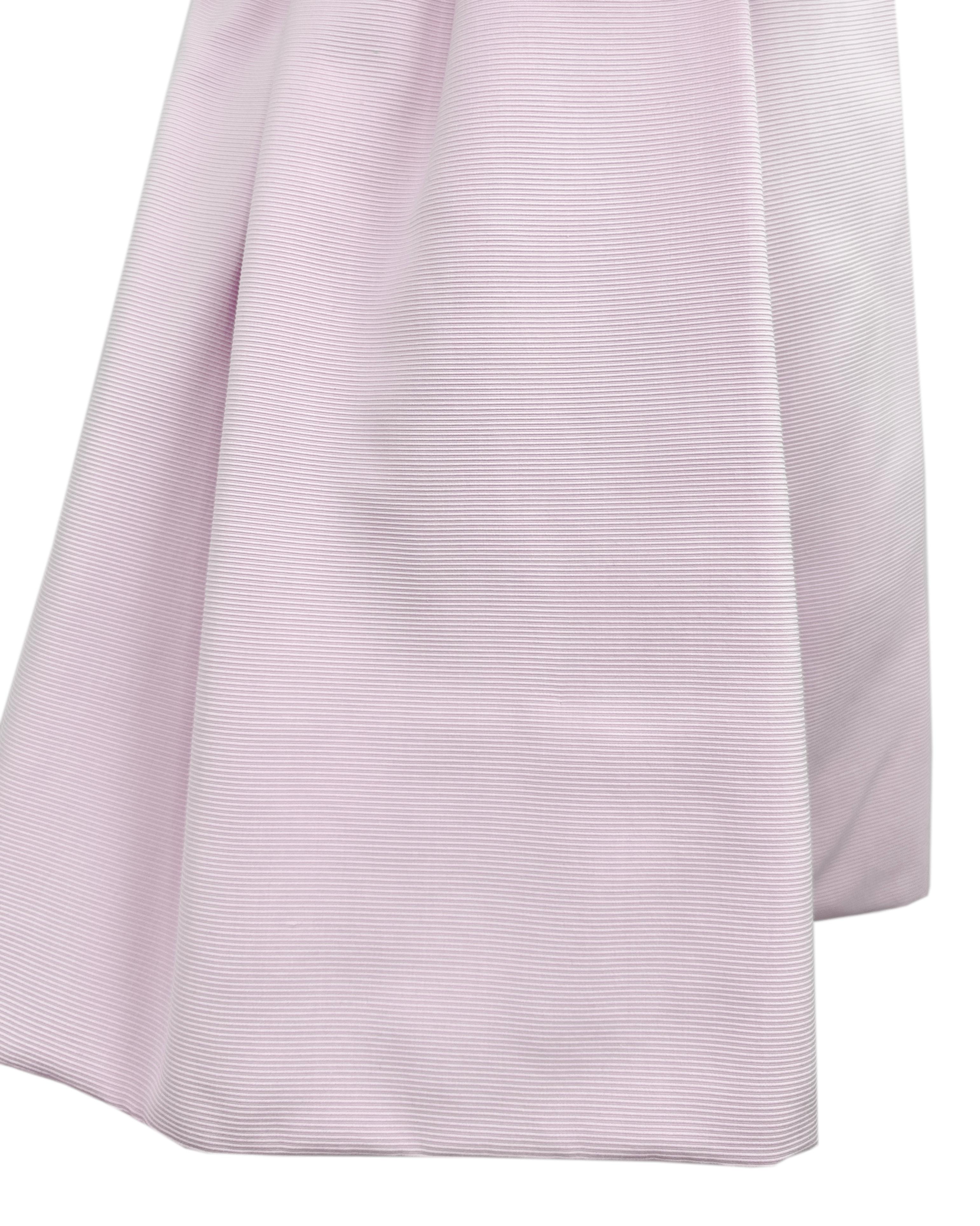 1966 Geoffrey Beene Baby Pink Cordé Silk Skirt Suit For Sale 1