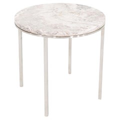 1966 Gordon Bunshaft and Davis Allen for SOM Marble & Stainless Steel Side Table