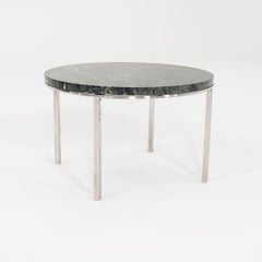 1966 Gordon Bunshaft y Davis Allen para SOM Mesa auxiliar de mármol y acero inoxidable