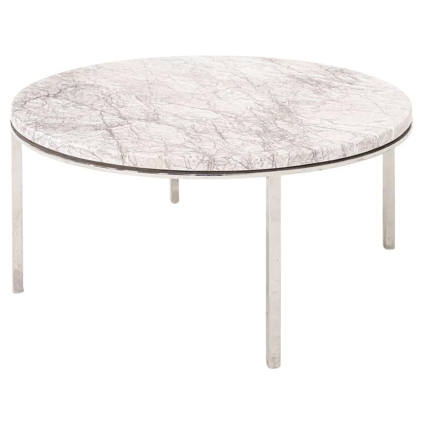 1966 Gordon Bunshaft & Davis Allen Marble & Stainless Side / Coffee Table