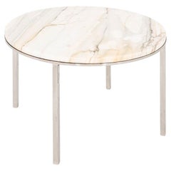 1966 Gordon Bunshaft & Davis Allen Marble & Stainless Side Table (3x)