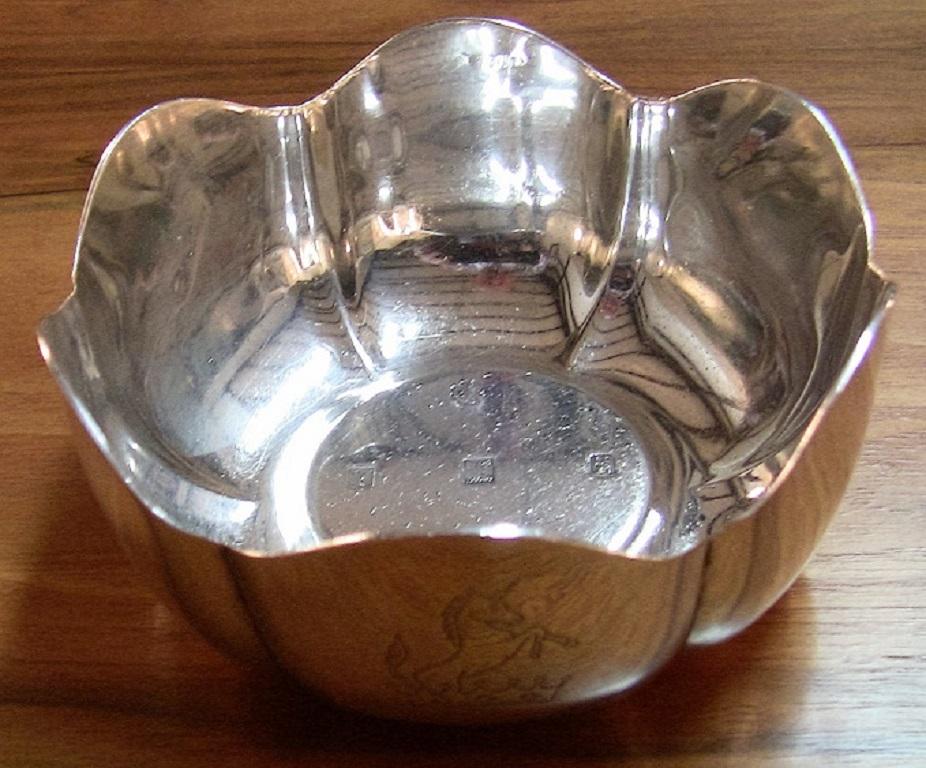Hand-Crafted 1966 Irish Sterling Silver Bowl for 50th Anniversary of 1916 Rising