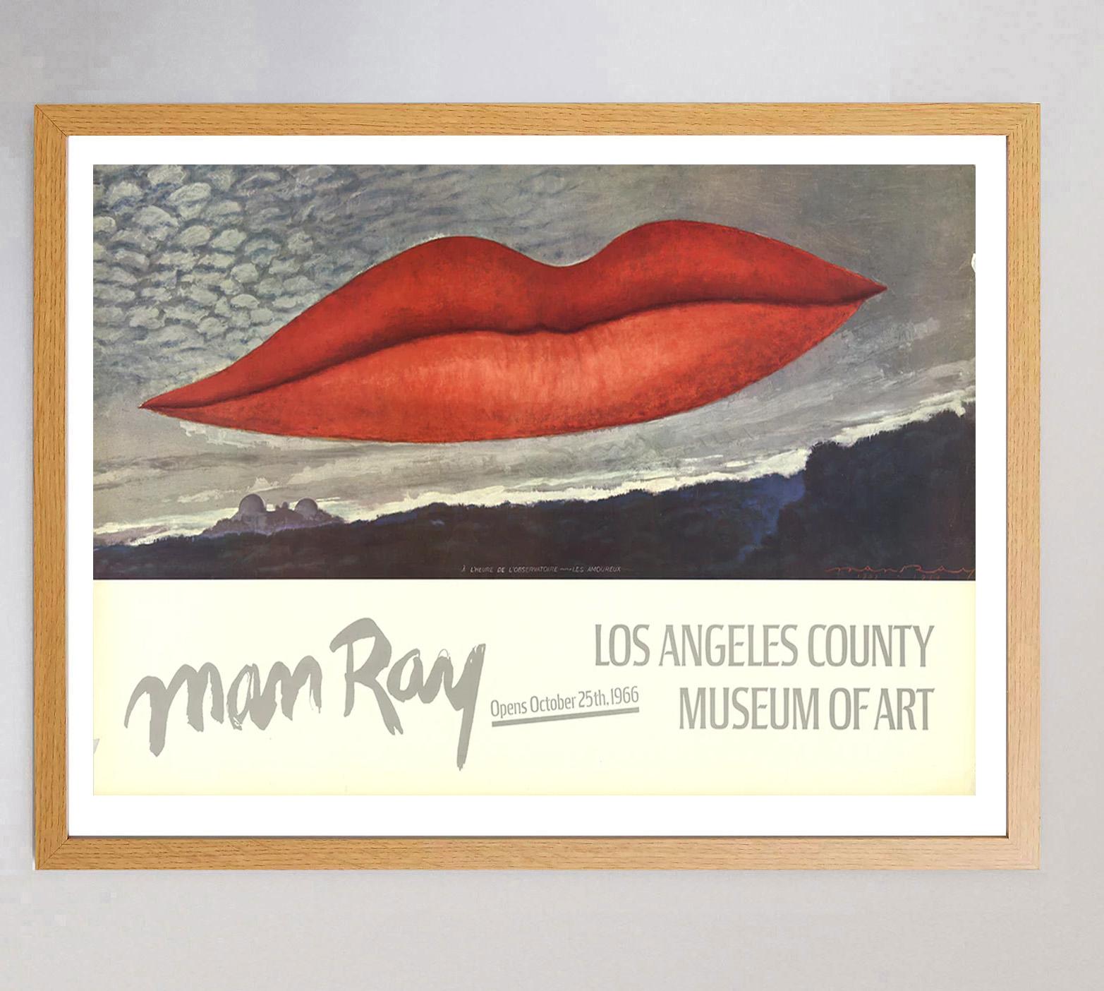 Original-Vintage-Poster, Man Ray, Los Angeles County Museum of Art, 1966 (amerikanisch) im Angebot