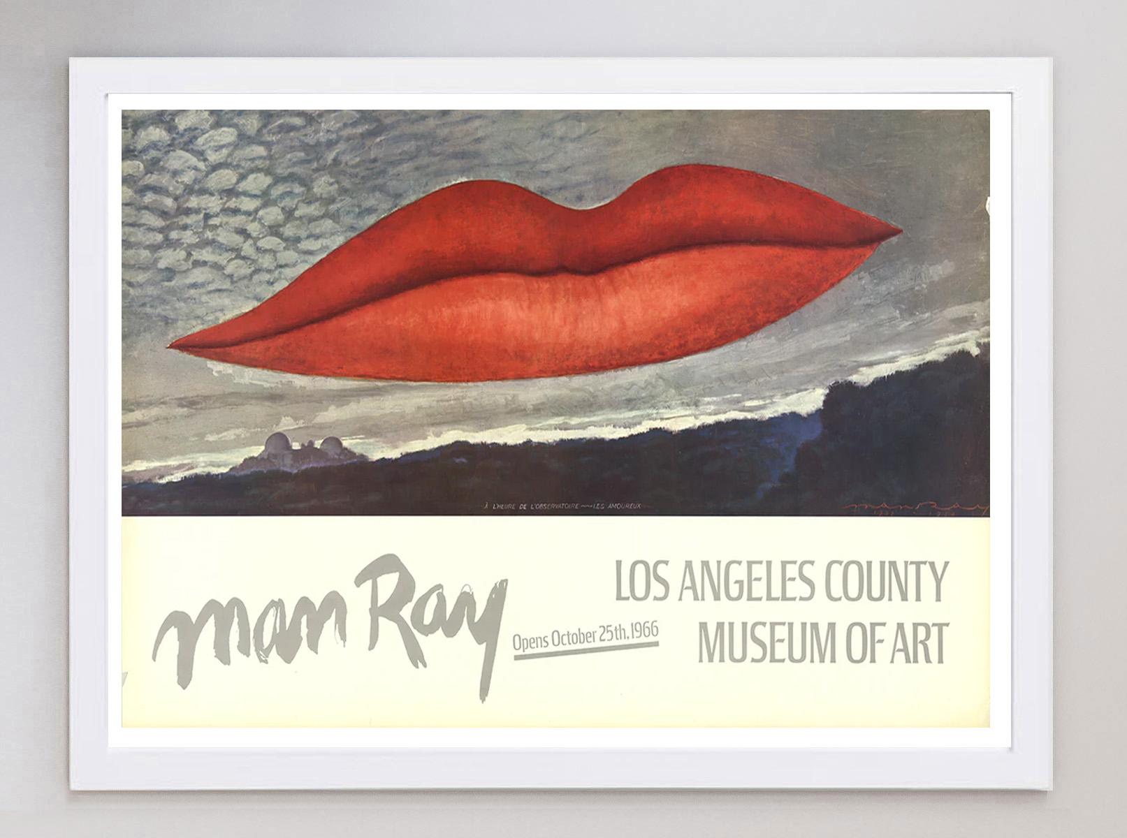 Original-Vintage-Poster, Man Ray, Los Angeles County Museum of Art, 1966 im Zustand „Gut“ im Angebot in Winchester, GB