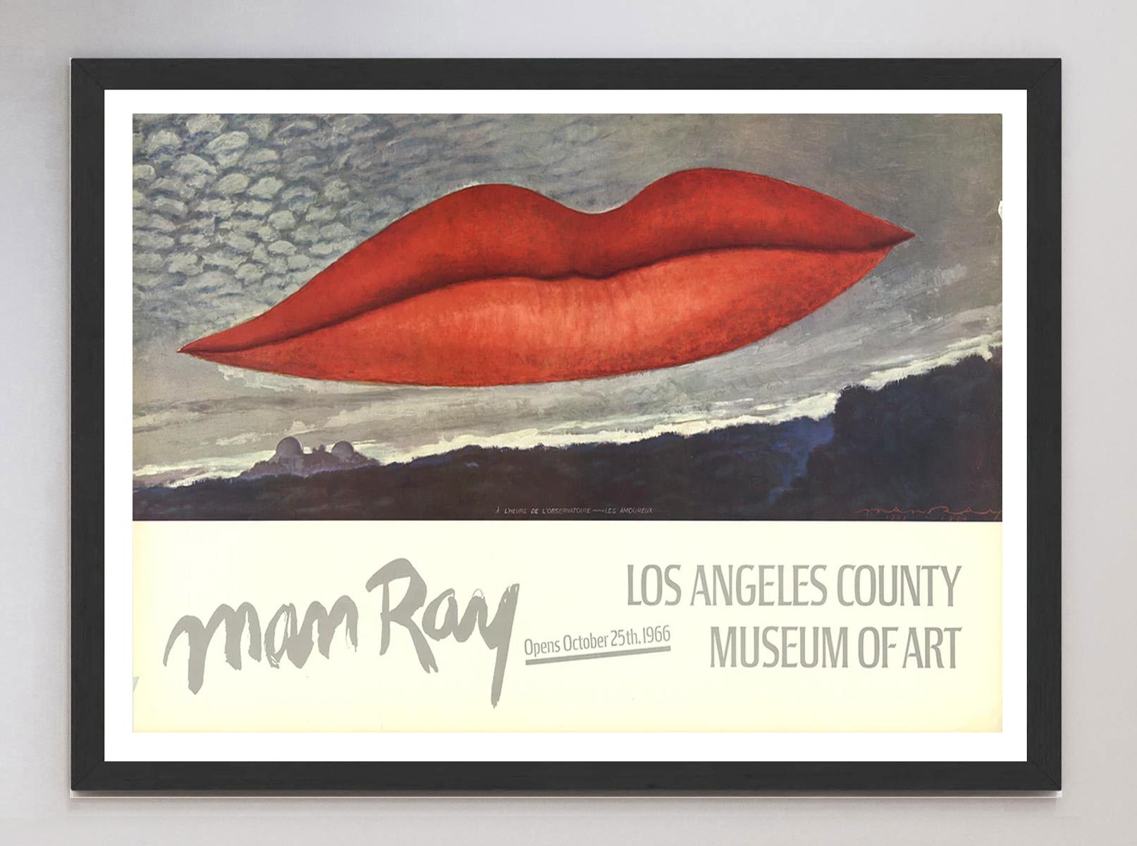 Original-Vintage-Poster, Man Ray, Los Angeles County Museum of Art, 1966 (Mitte des 20. Jahrhunderts) im Angebot