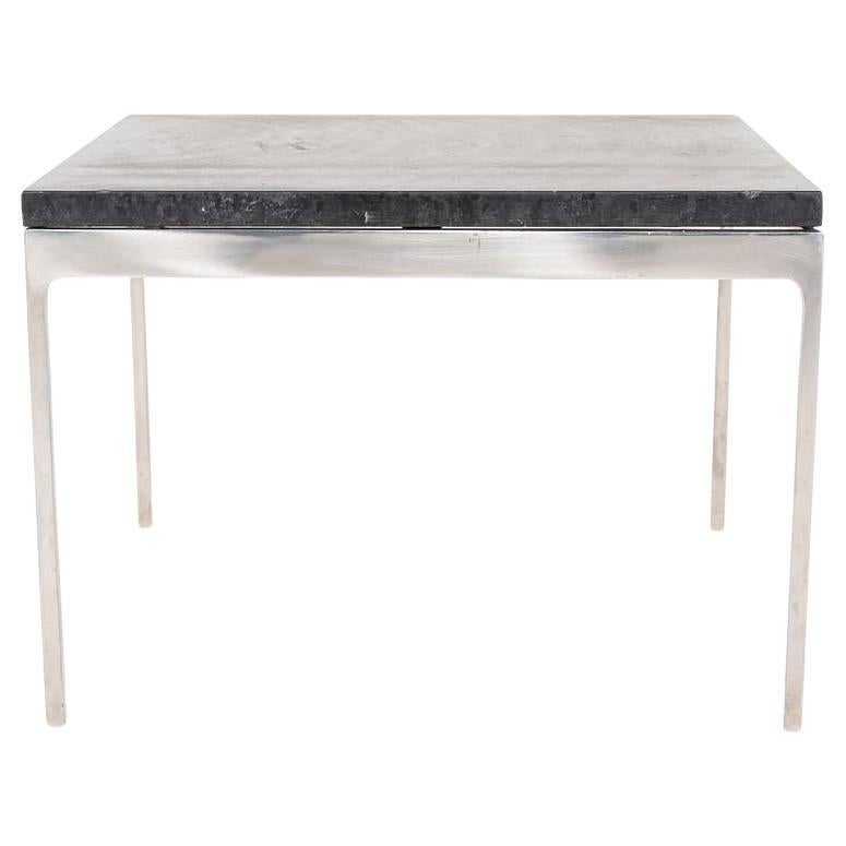 1966 Nicos Zographos Table d'appoint en acier inoxydable 20x20x13 2x Disponible