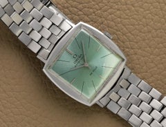 1966 OMEGA DE VILLE Vintage Mens Classic SS Steel Retro TV Case Watch - Mint