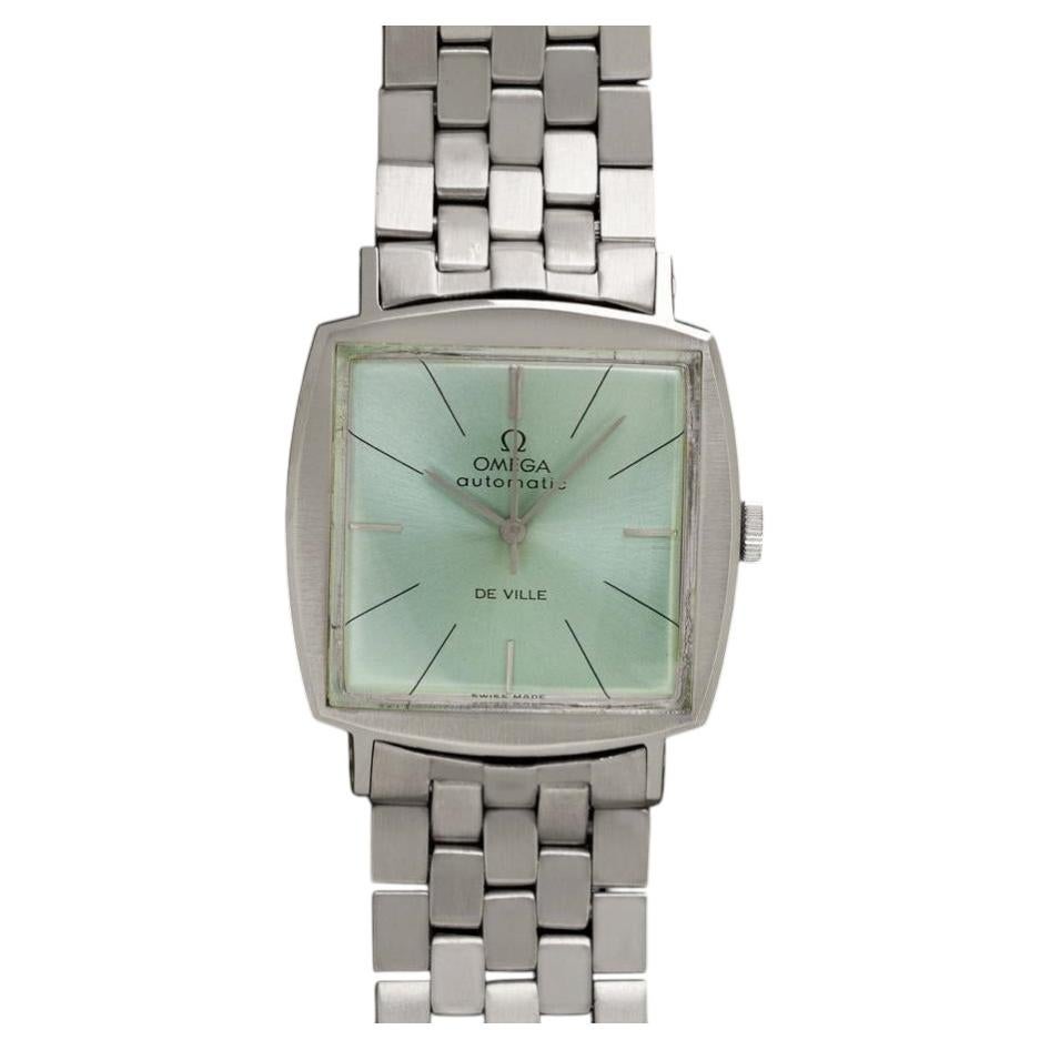 1966 OMEGA DE VILLE Vintage Mens Classic SS Steel Retro TV Case Watch - Mint For Sale