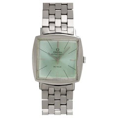1966 OMEGA DE VILLE Vintage Mens Classic SS Steel Retro TV Case Watch - Mint