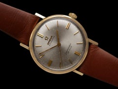 1966 Omega Seamaster De Ville Vintage Automatic Mens "Union Oil" Watch, 14K Gold