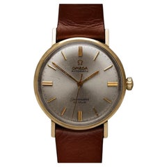 1966 Omega Seamaster De Ville Vintage Automatic Mens "Union Oil" Watch 14K Gold