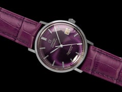 1966 Omega Seamaster Mens Vintage Cal. 565 Watch with Purple Dial - Stainless St