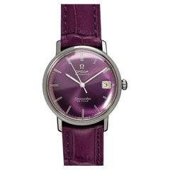 1966 Omega Seamaster Mens Vintage Cal. 565 Watch with Purple Dial - Stainless St