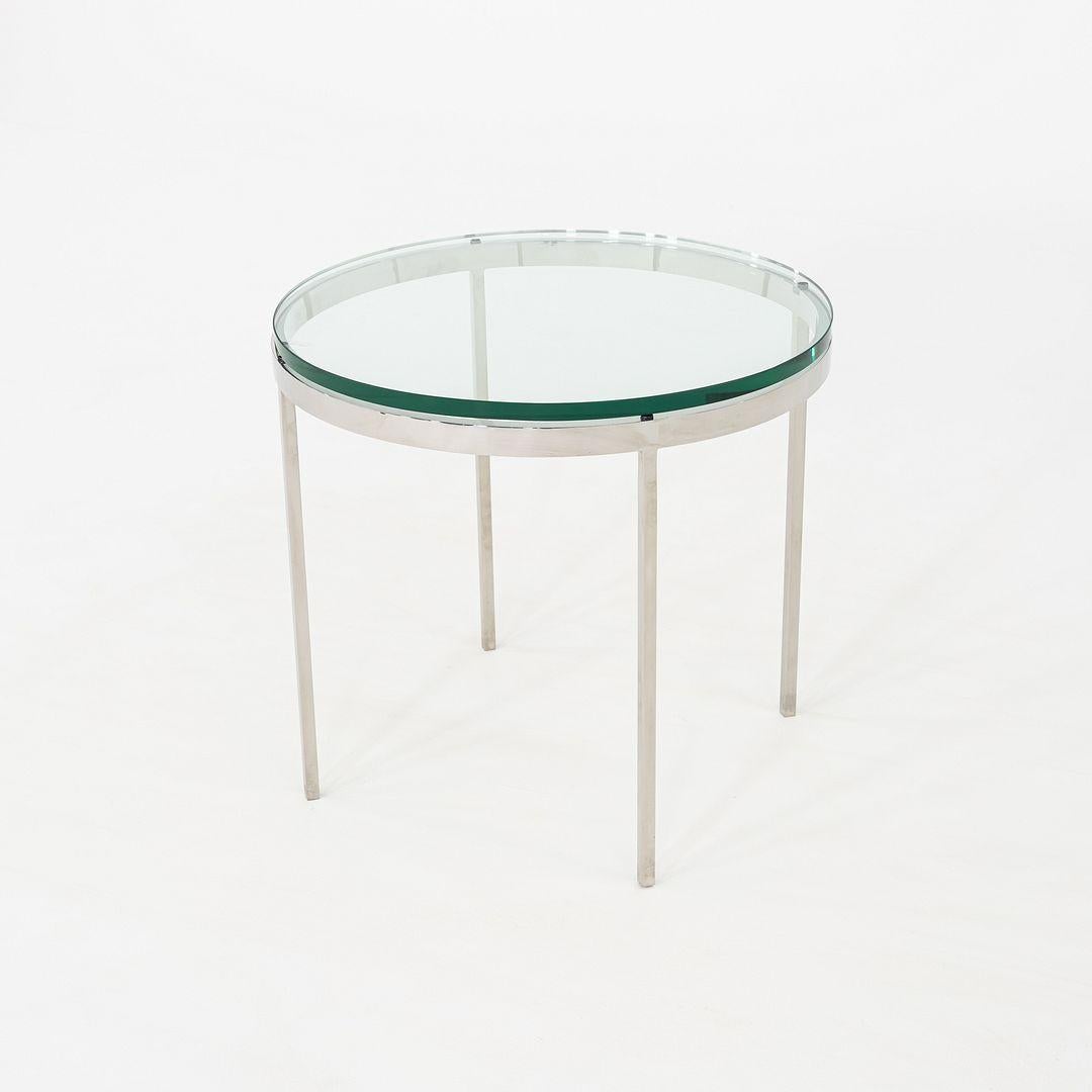 Moderne Paire de tables d'appoint Gordon Bunshaft et Davis Allen de SOM en verre et acier de 1966 en vente