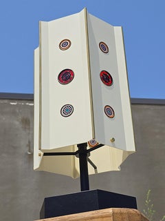 1966 Rare Arredoluce Table Lamp with Murrine Glass Insert from Venini , Italy