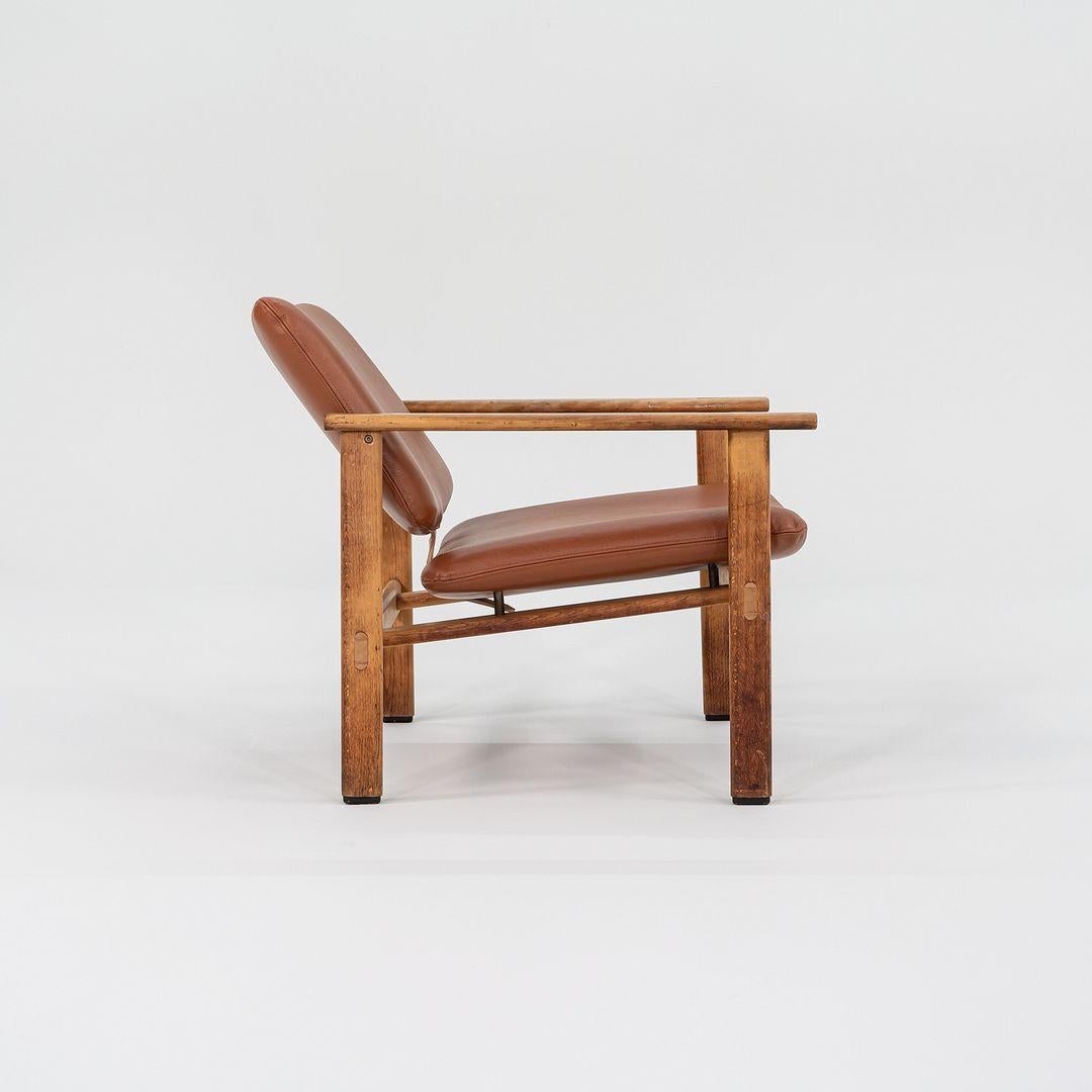 1966 Seltener Serie 4700 Stuhl von Arne Jacobsen für Fritz Hansen in Cognac Leder (Moderne) im Angebot