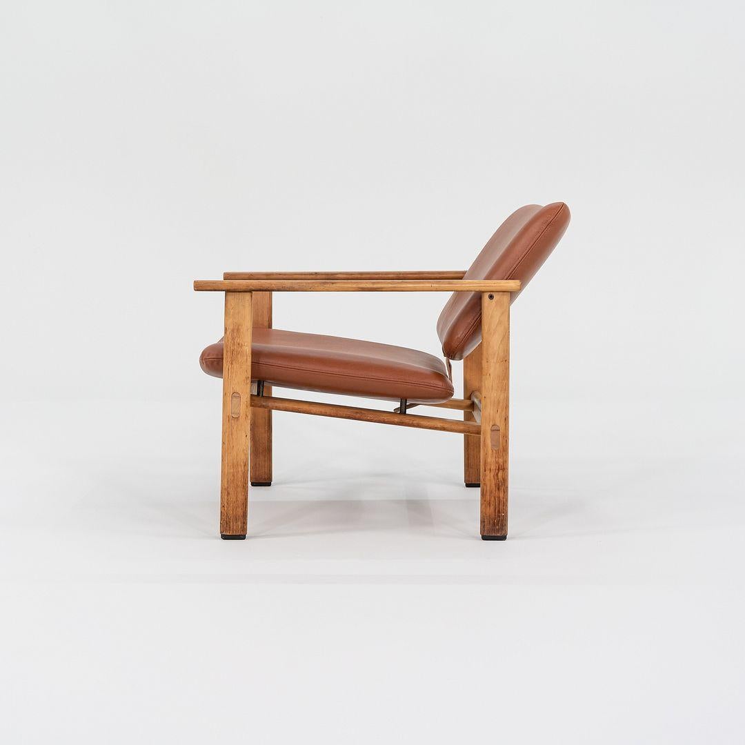 1966 Seltener Serie 4700 Stuhl von Arne Jacobsen für Fritz Hansen in Cognac Leder (Dänisch) im Angebot
