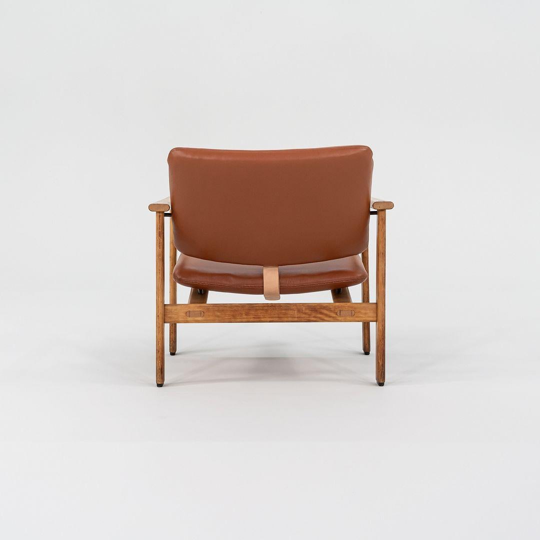 1966 Seltener Serie 4700 Stuhl von Arne Jacobsen für Fritz Hansen in Cognac Leder im Zustand „Gut“ im Angebot in Philadelphia, PA
