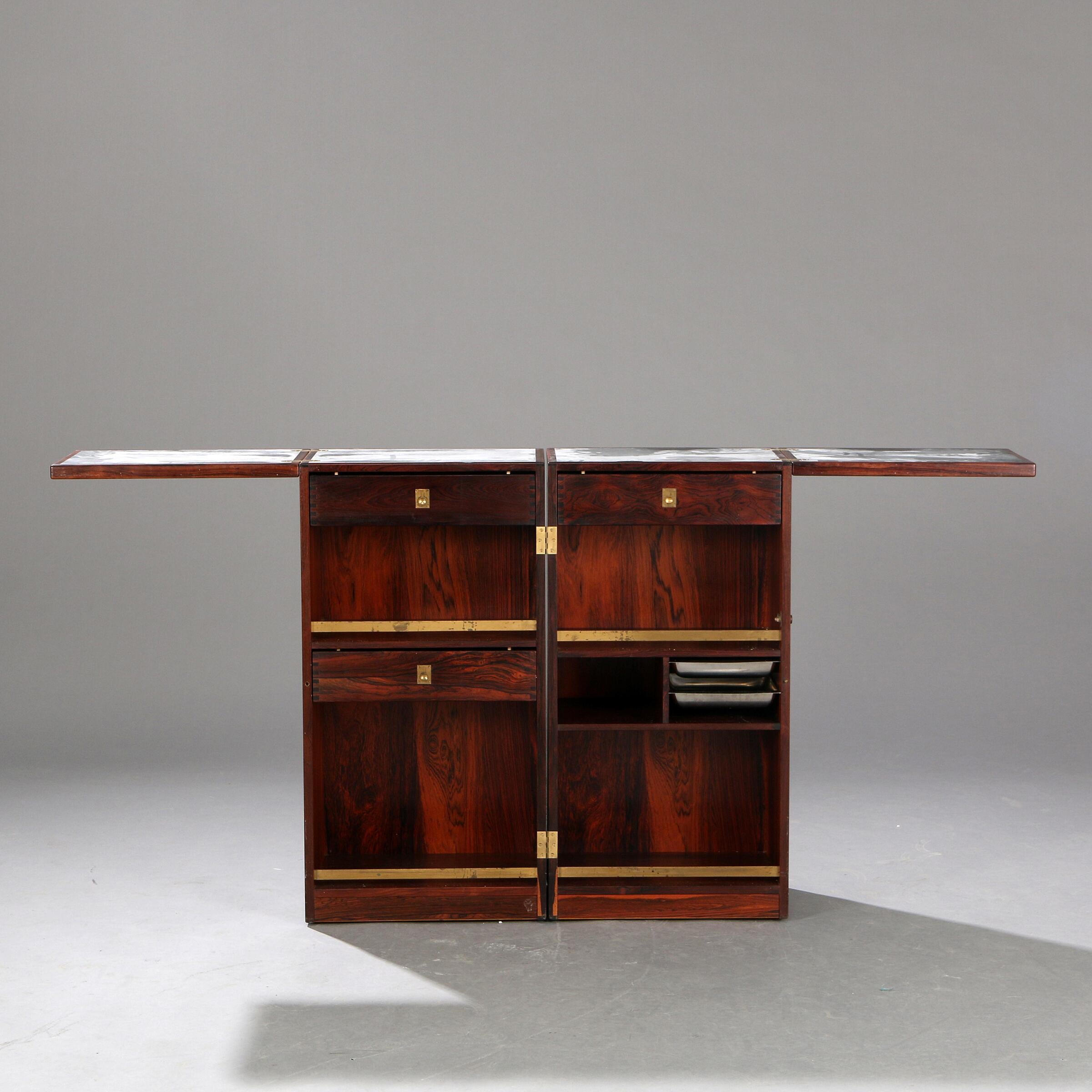 Scandinave moderne 1966 Reno Wahl Iversen's Captain's Bar en vente