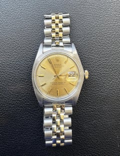 1966 Rolex Datejust Two Tone Men's Watch 1601 MISSING BEZEL #25036