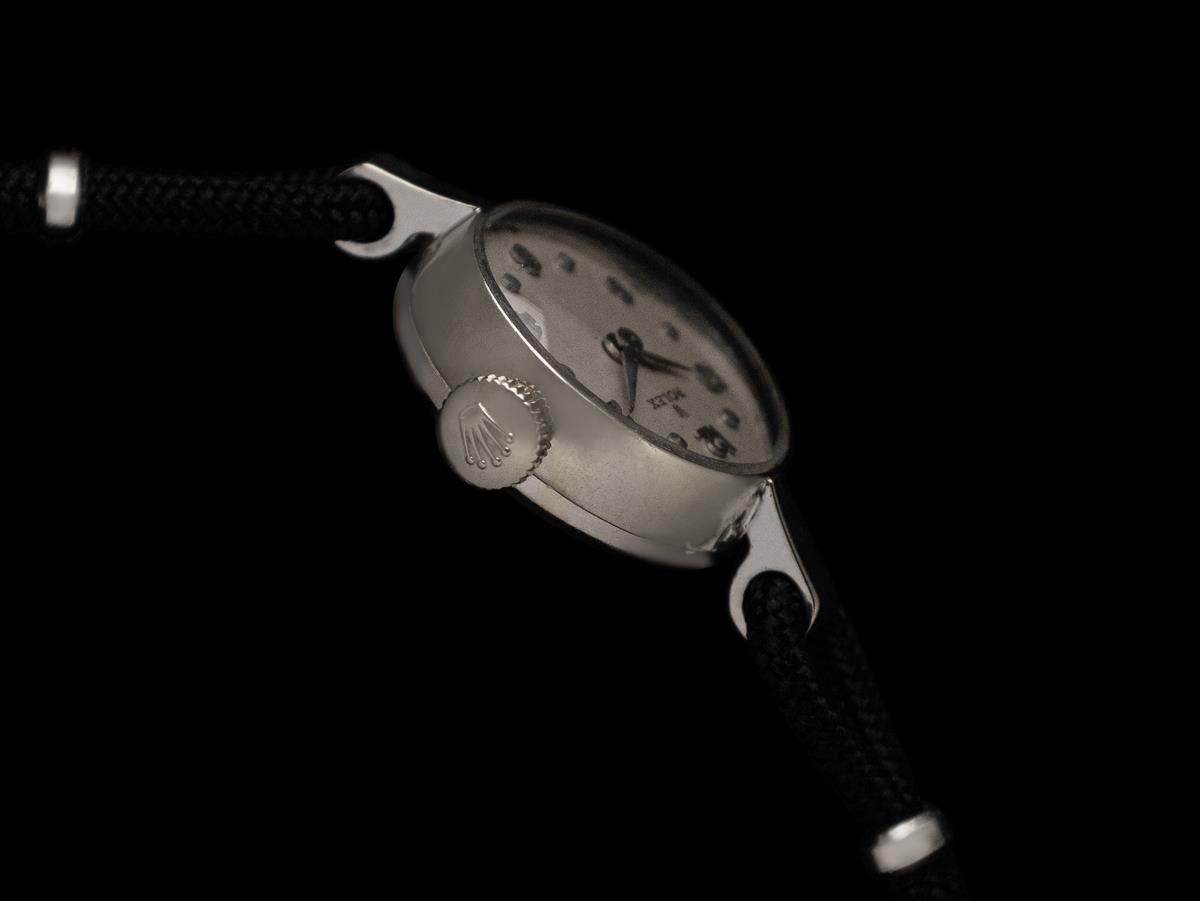 Donna 1966 Rolex Orologio da donna, quadrante argento - Oro bianco 14 carati in vendita