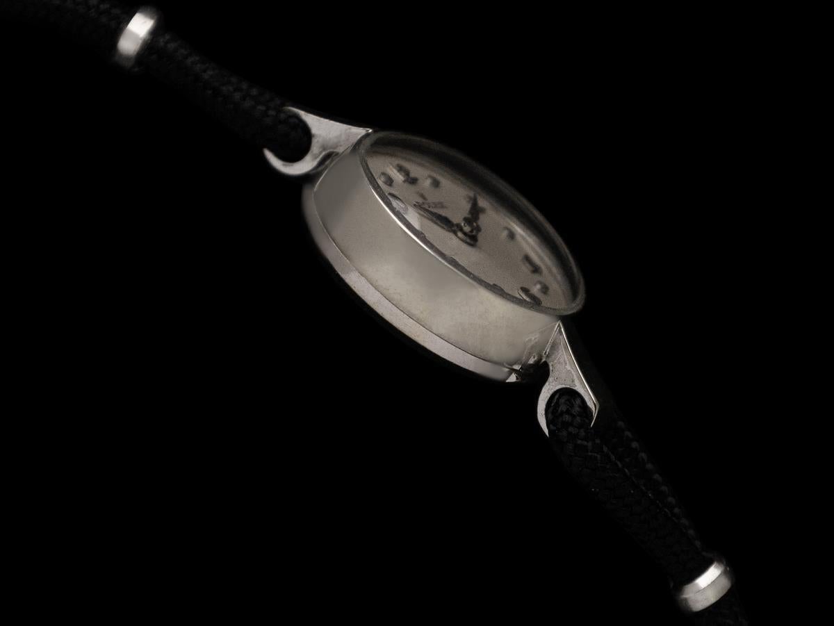 1966 Rolex Orologio da donna, quadrante argento - Oro bianco 14 carati in vendita 1