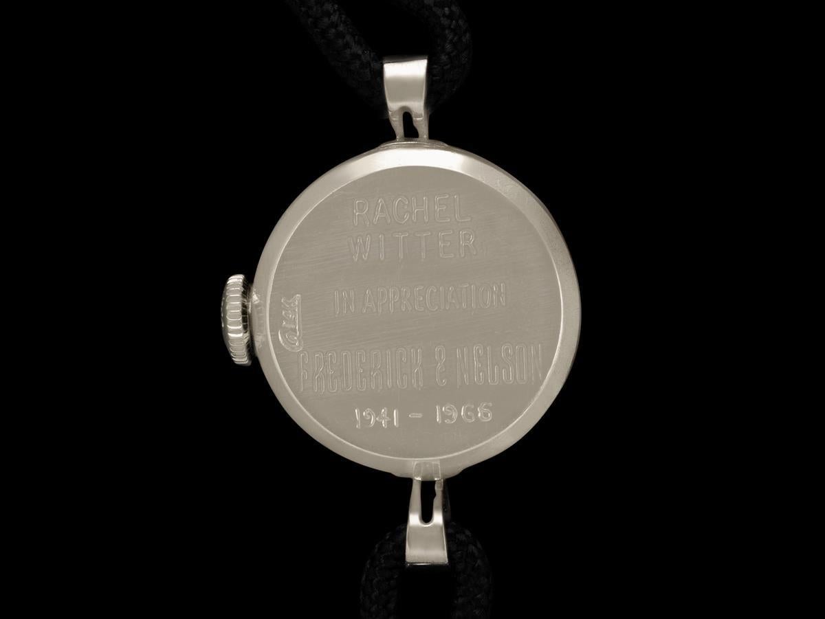 1966 Rolex Orologio da donna, quadrante argento - Oro bianco 14 carati in vendita 2