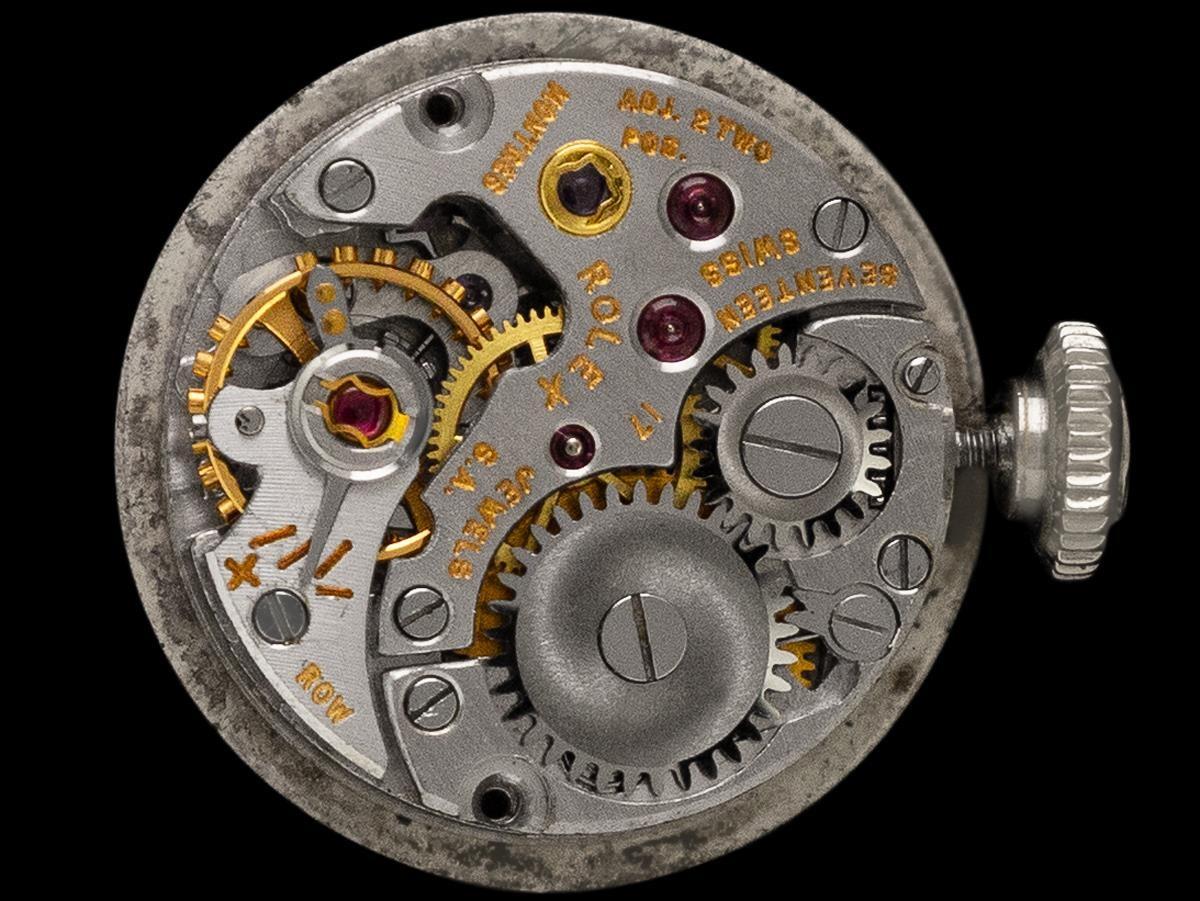 1966 Rolex Orologio da donna, quadrante argento - Oro bianco 14 carati in vendita 3