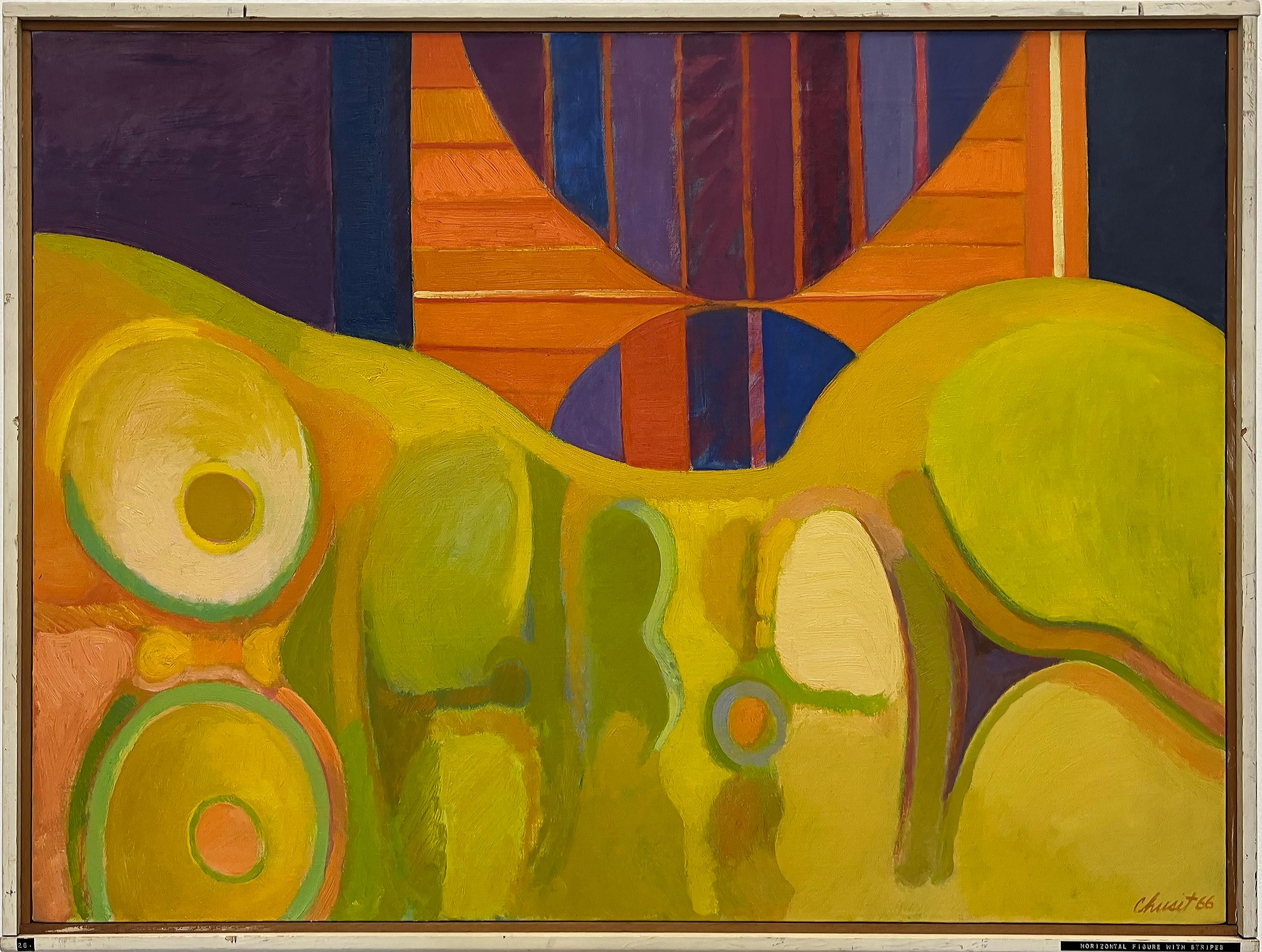 1966 Sonia Chusit Pintura al óleo desnudo abstracto sobre lienzo en Bueno estado para la venta en Miami, FL