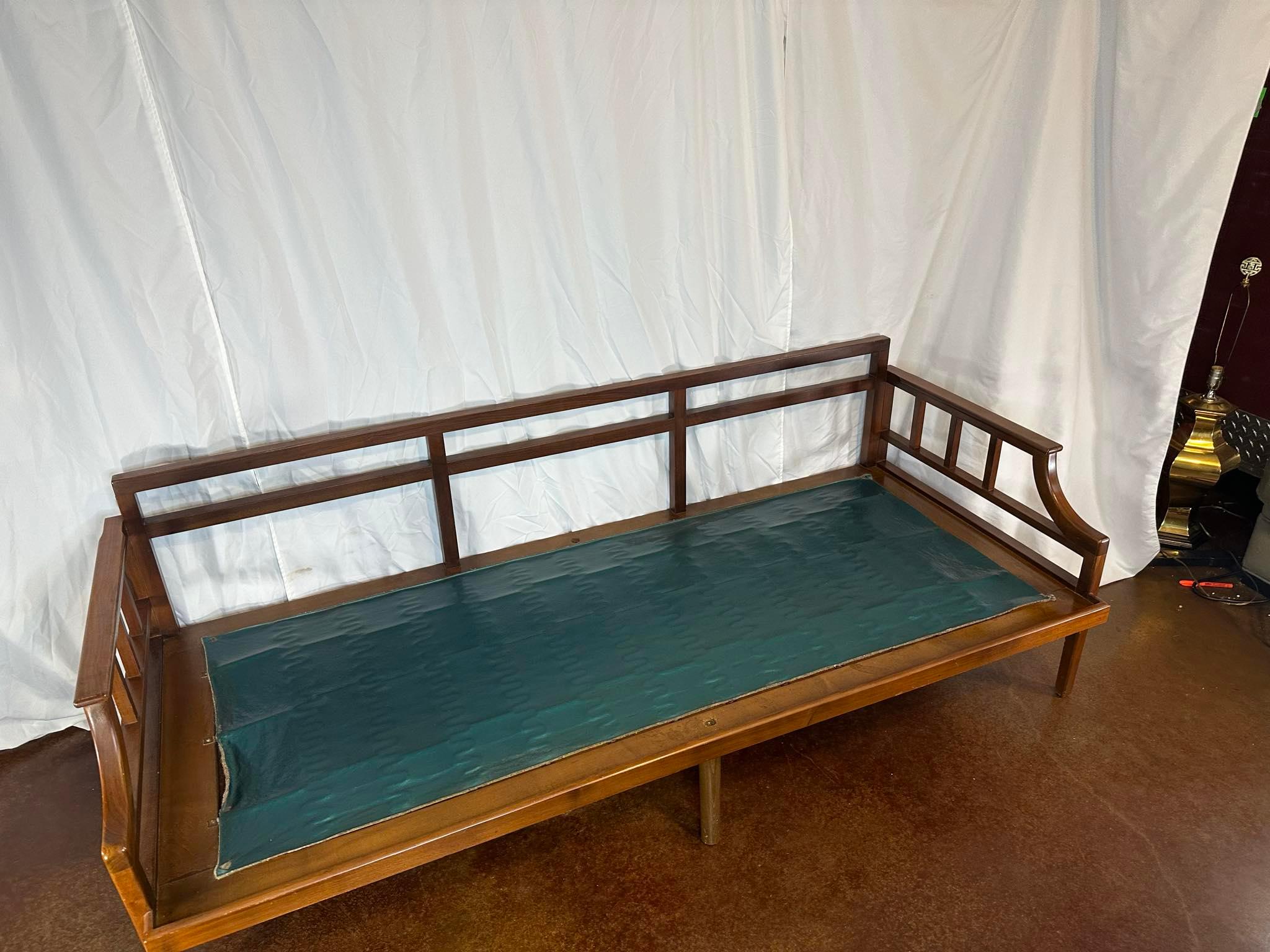 1966 Teak Green Sofa / Loveseat / Daybed For Sale 3