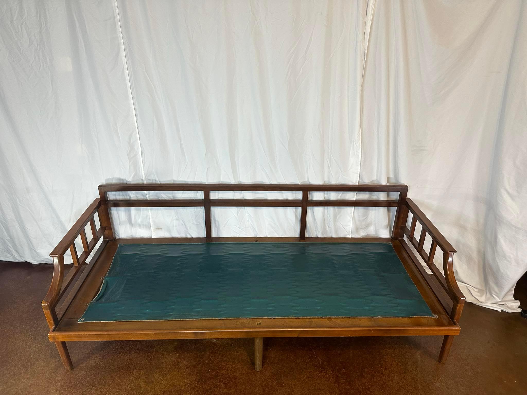 1966 Teak Green Sofa / Loveseat / Daybed For Sale 1