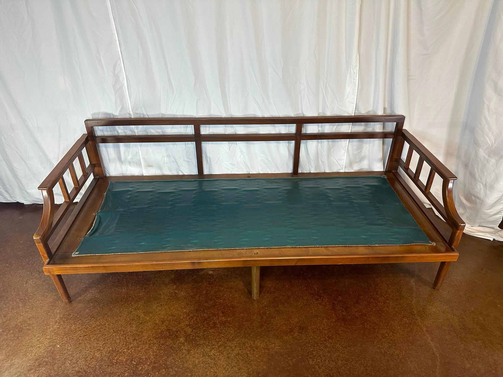1966 Teak Green Sofa / Loveseat / Daybed For Sale 2