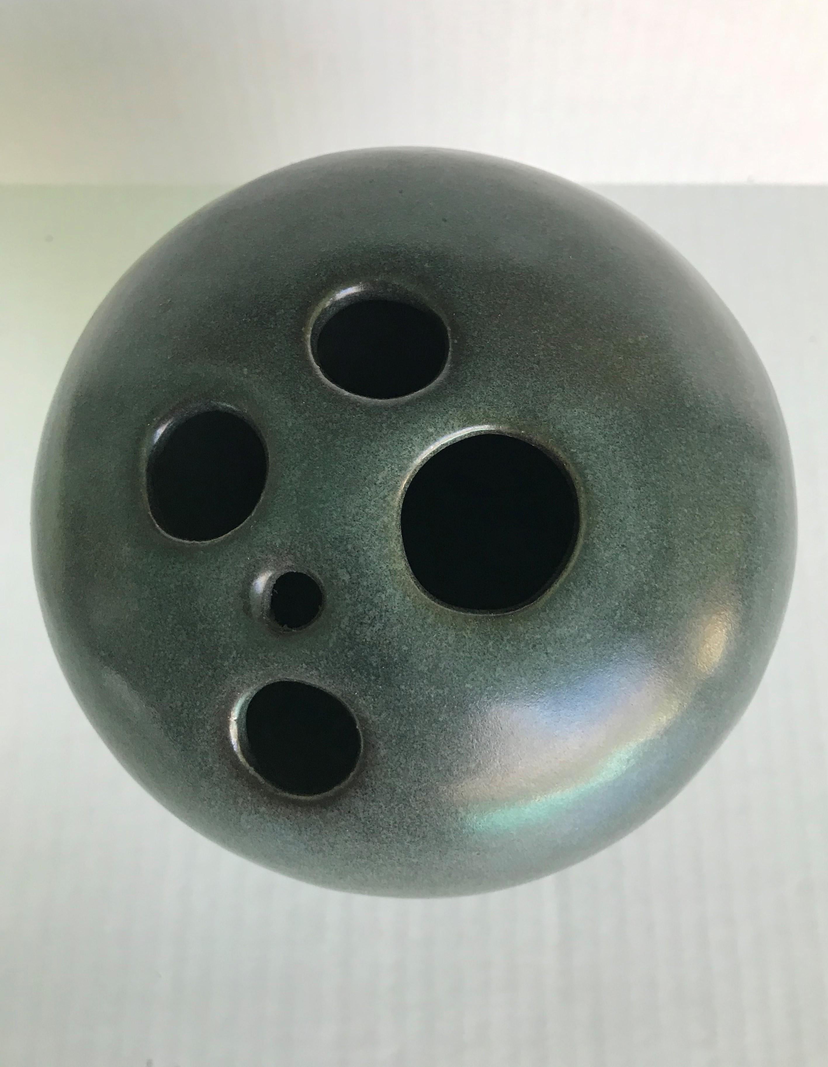 Glazed 1966 Victoria Littlejohn Pottery Weed Pot Vase