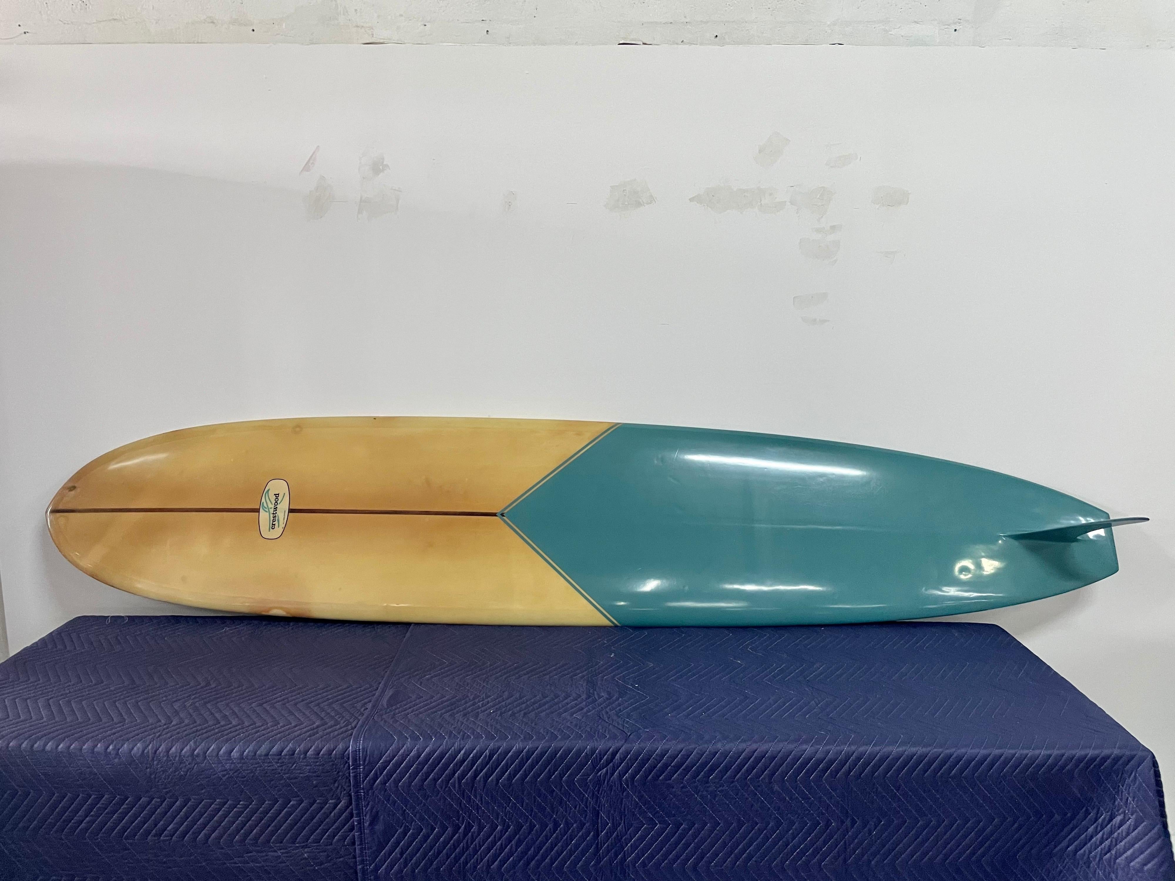 American 1966 Vintage Crestwood Longboard / Surfboard by Billy Sautner