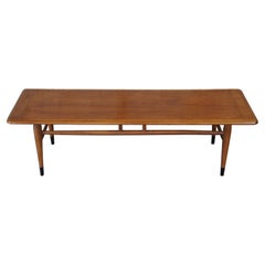 1966 Vintage Lane Acclaim 900 Walnut Coffee Cocktail Table Mid-Century Modern