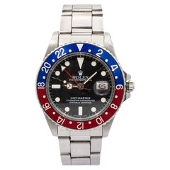 1966 Vintage Rolex Pepsi GMT-Master Pepsi 1675 40mm Stainless Steel Men's Watch