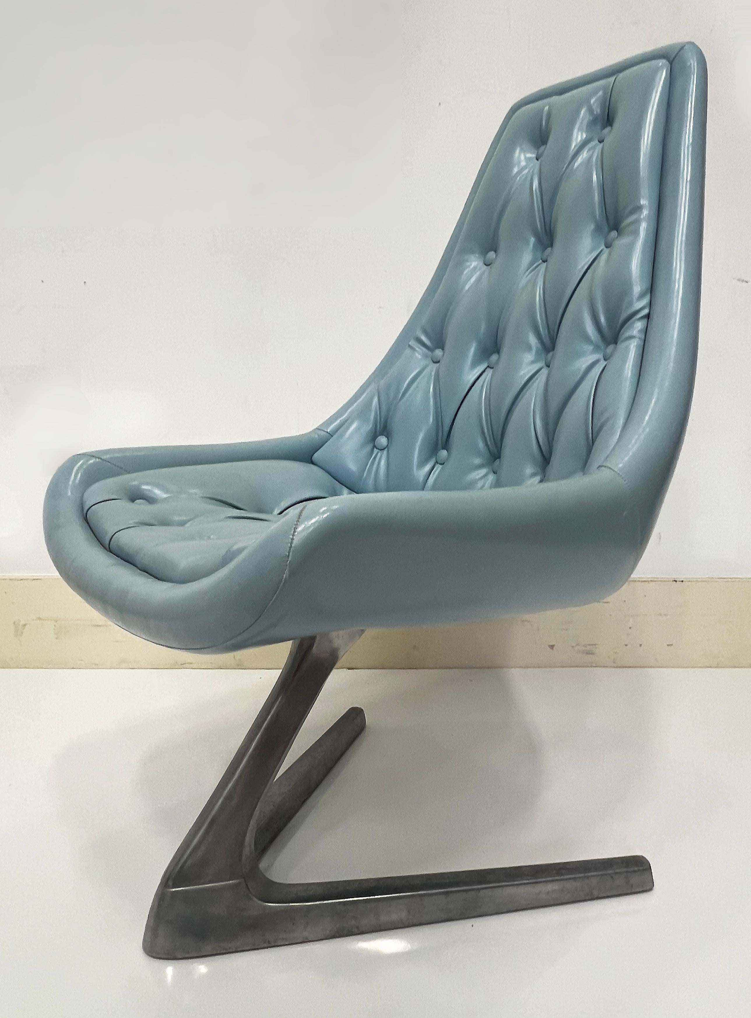 1966 Vladimir Kagan for Chrome Craft, Sculpta Unicorn Chair 1