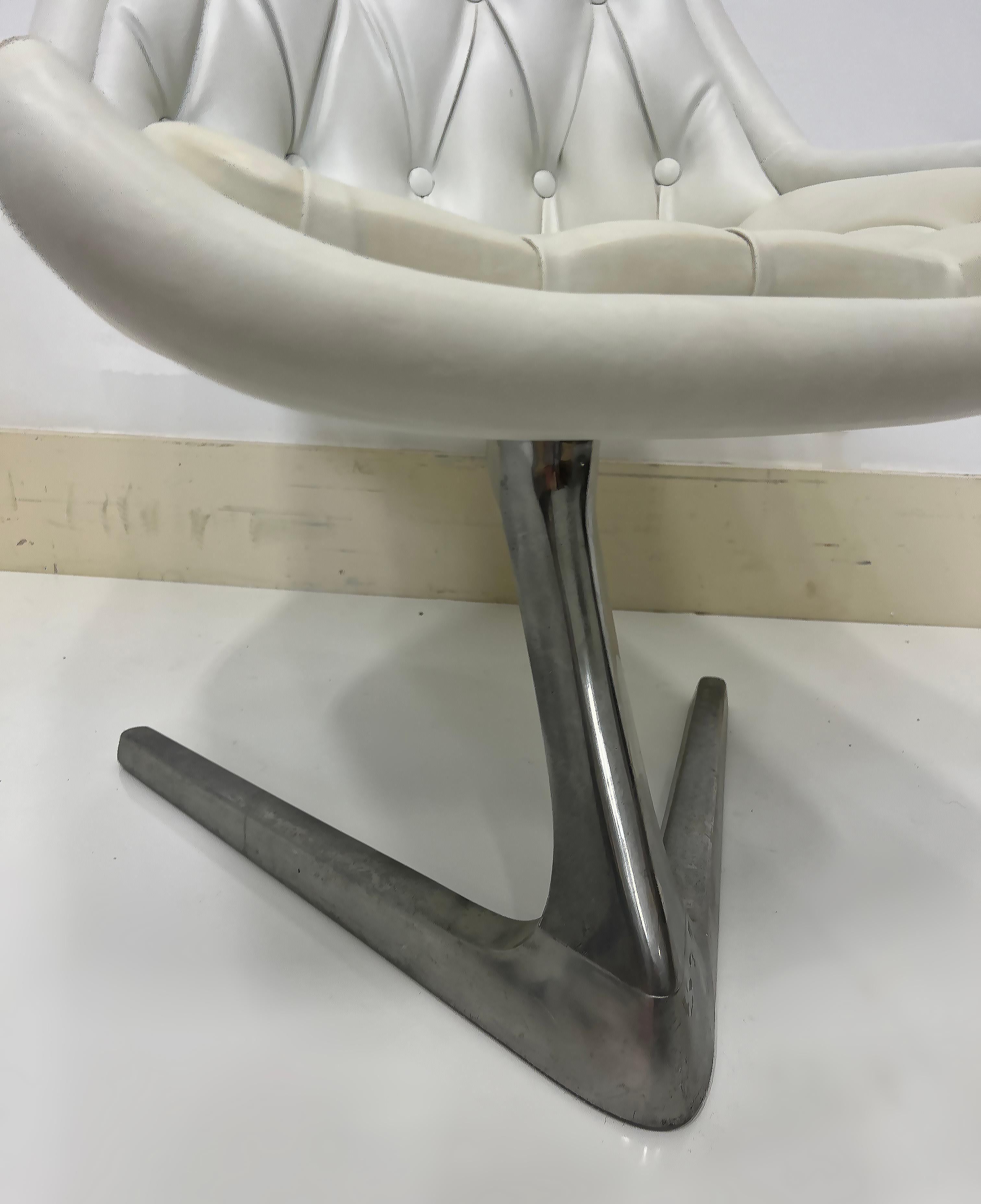 1966 Vladimir Kagan para Chrome Craft, Silla Unicornio Sculpta en venta 4
