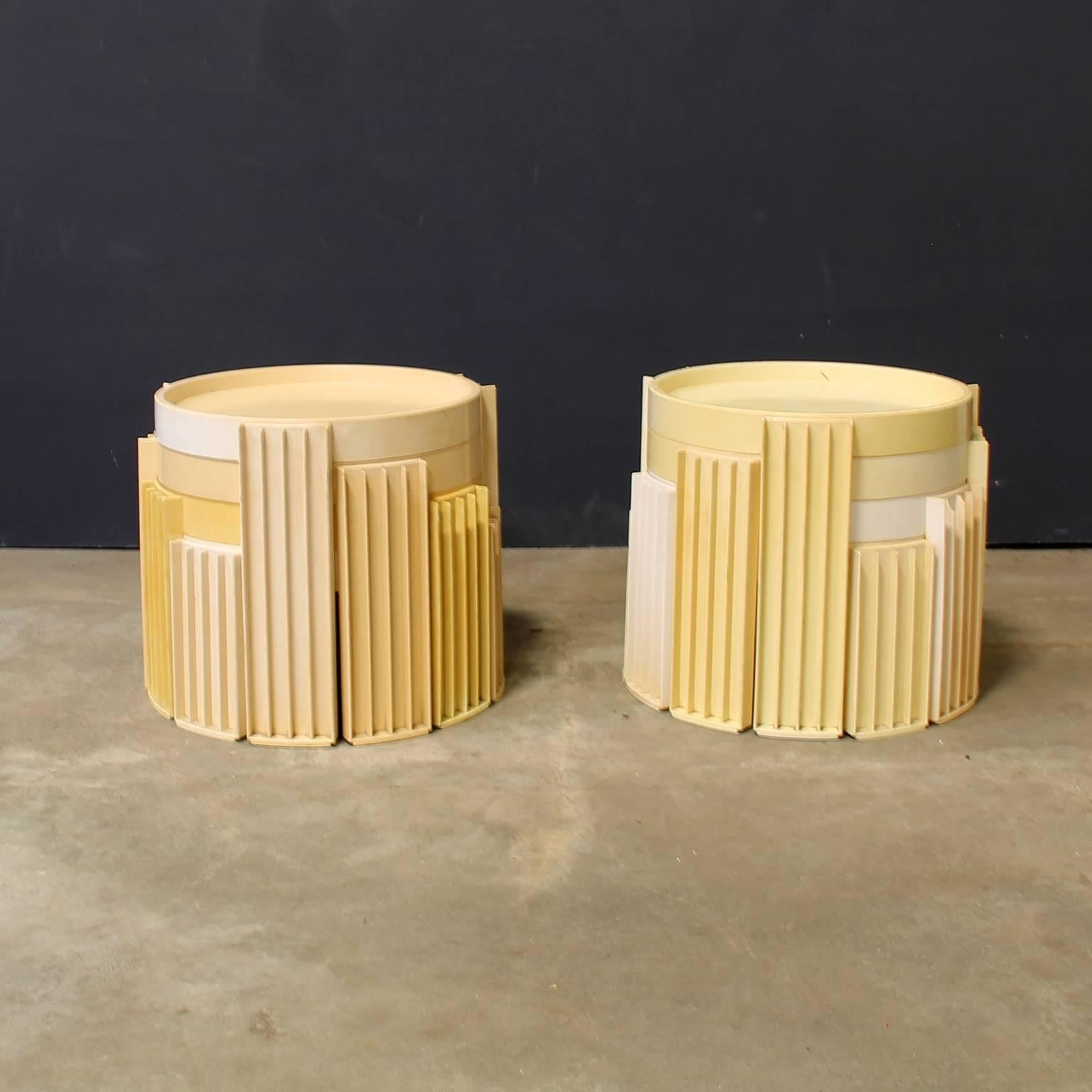 1967, Gianfranco Frattini for Cassina, 8 Pieces of Marema Stacking Tables For Sale 2