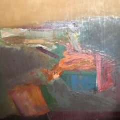 1967 Abstract Oil Painting by James Nathan Fisher, Framed