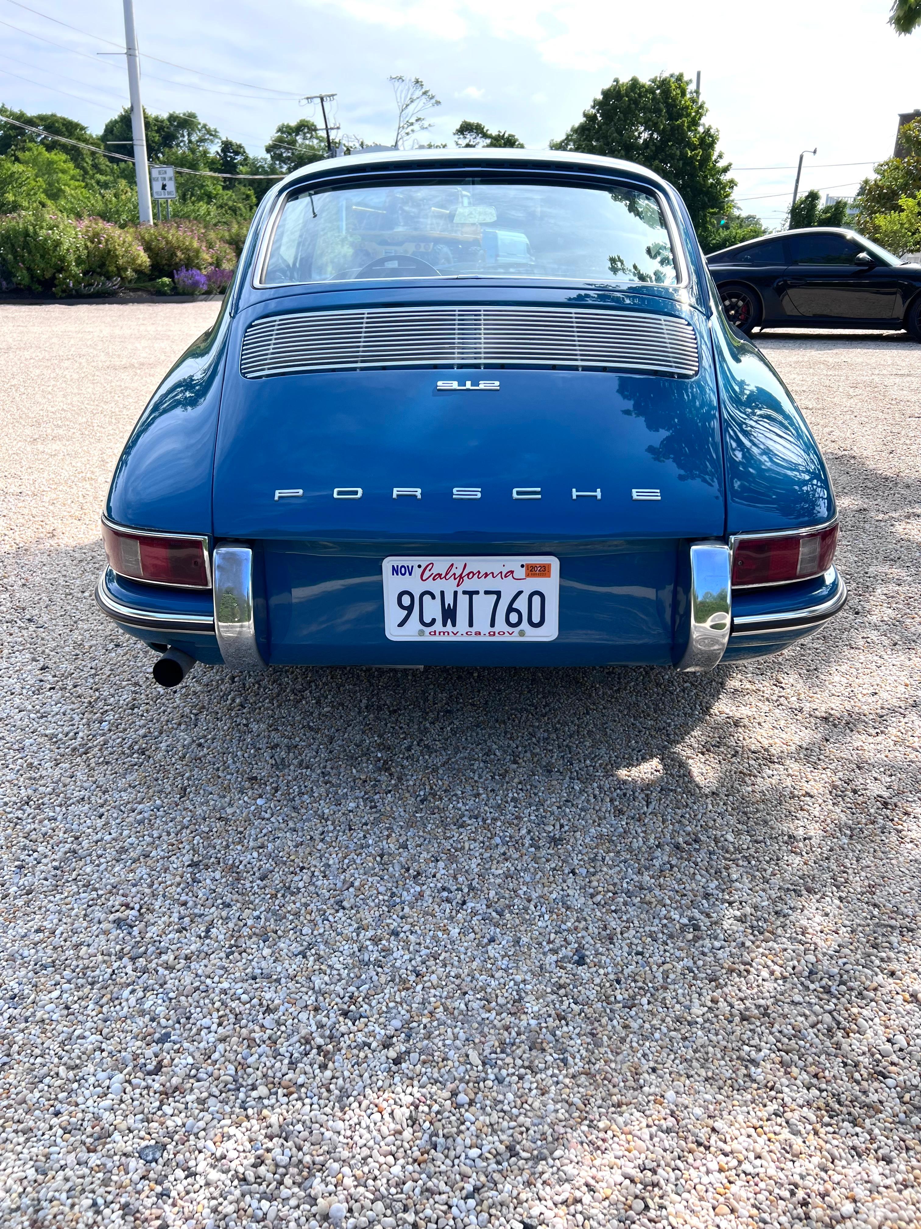 1967 Aga Blue 5-Speed Porsche 912 For Sale 2