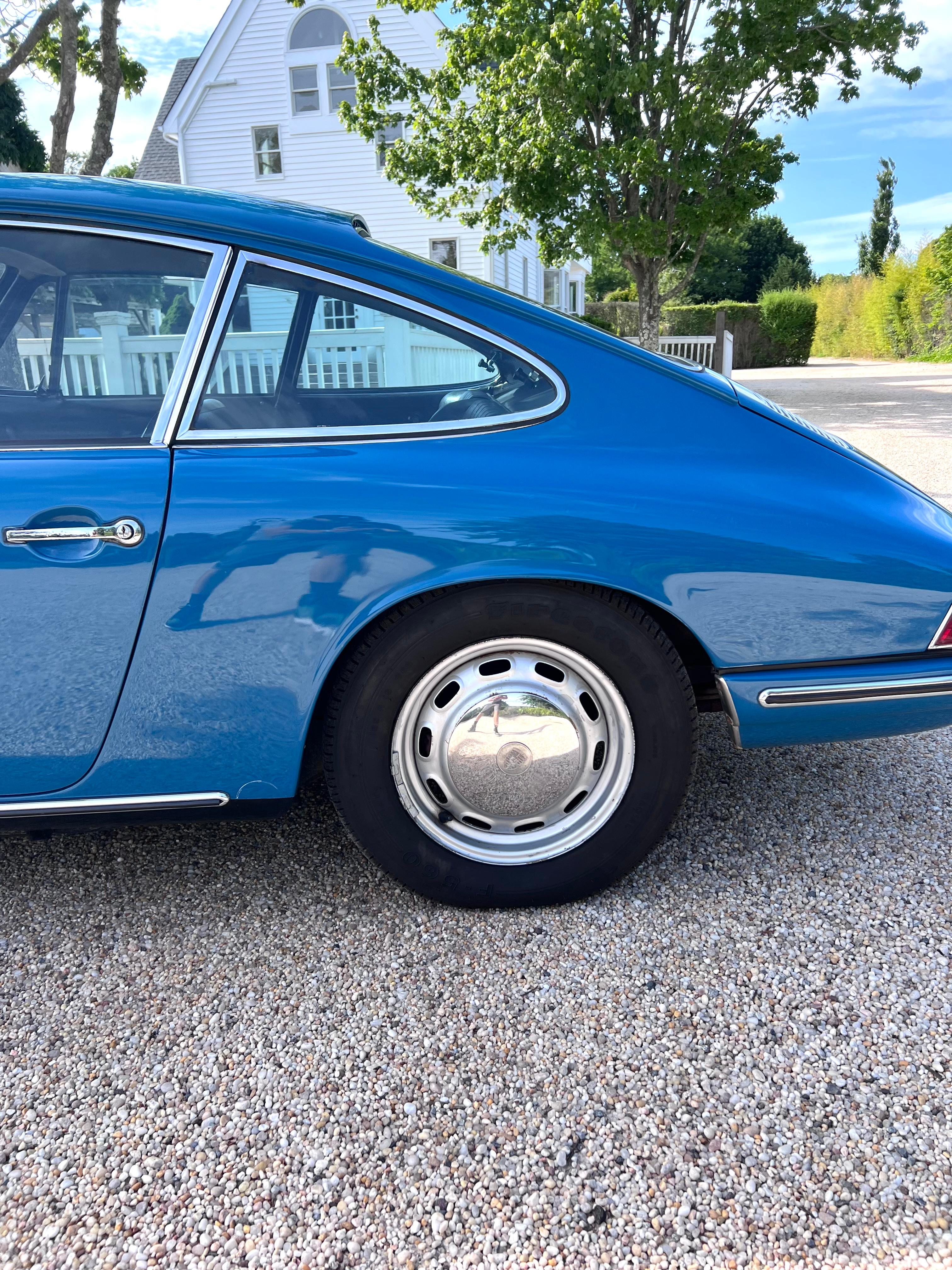 Steel 1967 Aga Blue 5-Speed Porsche 912 For Sale